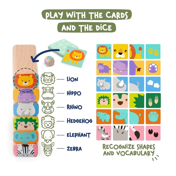 🎁🎁NENE TOYS Kids NIB 4-in-1 Educational Wooden Block Stacking Game - Picture 3 of 9